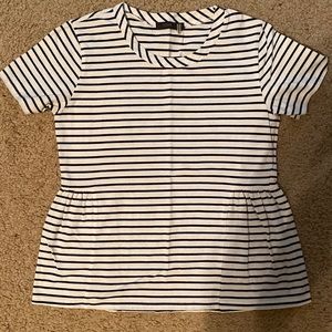 Nordstrom Striped Peplum Tee